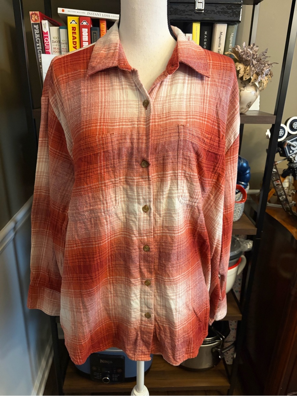 Old Navy Plaid Button-Down Shirt